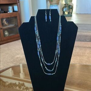Charming Charlie Blue Multi-Strand Necklace